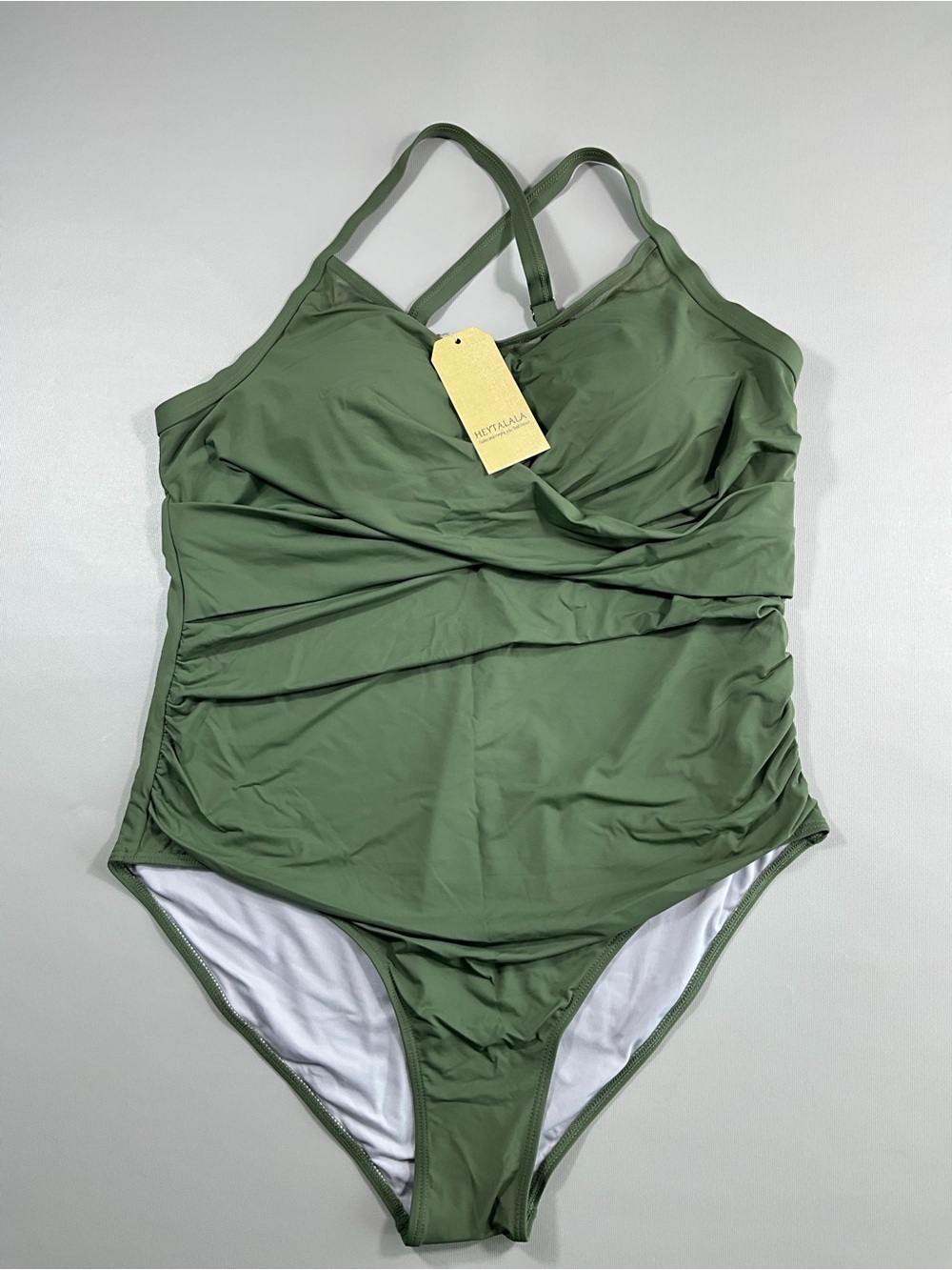 NWT HEYTALALA GREEN Swimsuit Womens XXL
